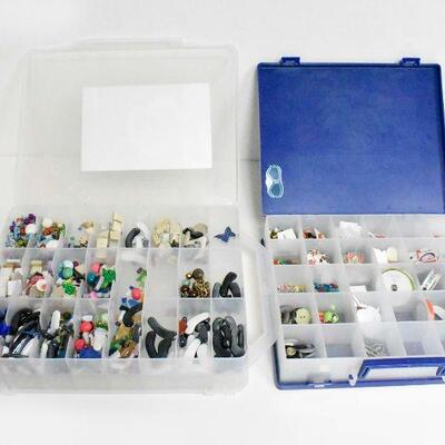 2 Craft Organizers with Contents