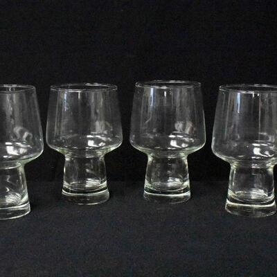 Vintage Clear Libbey Beer Glasses - Set of 8