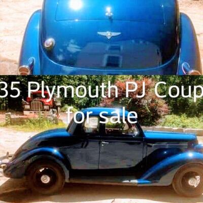 Antique 1935 Plymouth PJ Coupe