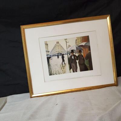 Reproduction framed but missing glass.