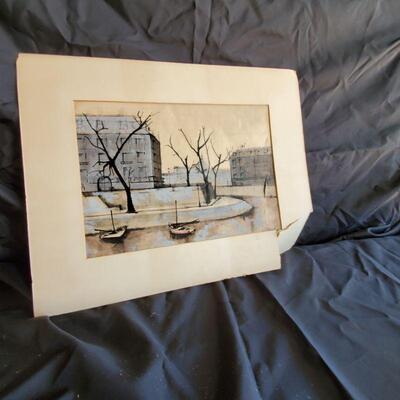Original painting please look closely the picture is torn, could be repaired but does take away from it's value.