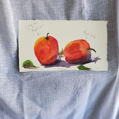 watercolor petite, Apples?