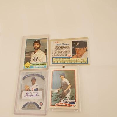 Baseball card(s) Thurman Munson, Dick Howser (Post Canadian), Rafael  Palmeiro (Texas ranger autographed rare baseball card, Ferguson...