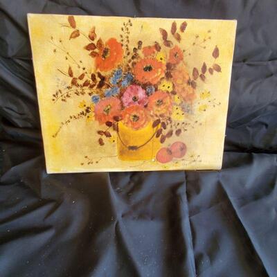 painted floral size  and bright colors