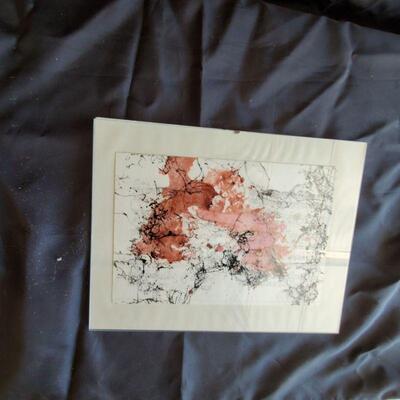 string like appearance abstract original art work
