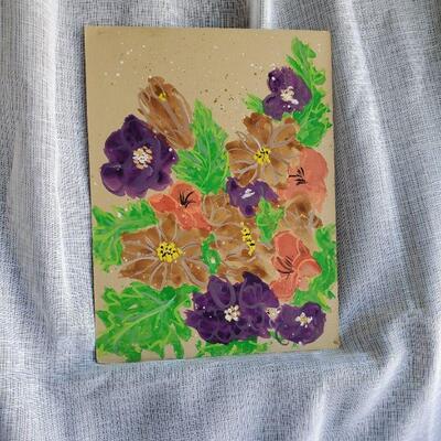 Pansy watercolor petite