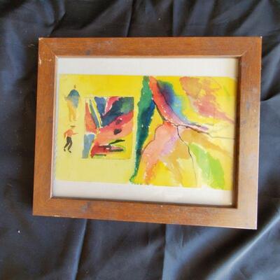 watercolor original cheerie and bright unframed