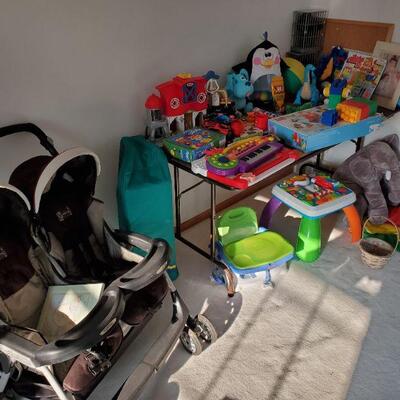 Kids stuff, and a double stroller for that busy nanna on the go!