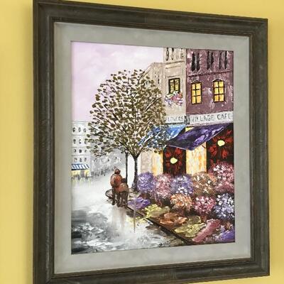 Signed Original Painting by local artist â€œMichaelâ€, frame measures 20.5â€ wide x 23â€ high