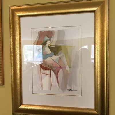 Patricia Govezensky signed watercolor w/ COA