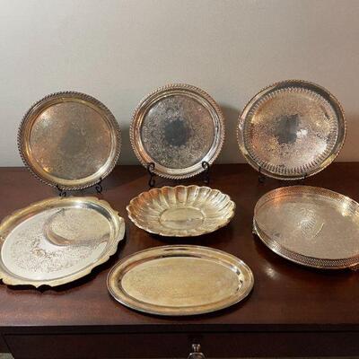 Silver Plated Serving Plates 