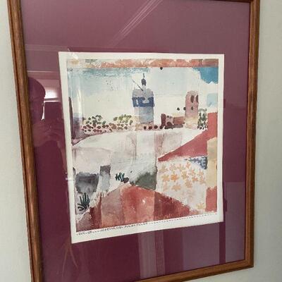 Paul Klee-Hammamet With Its Mosque 1914 Print 