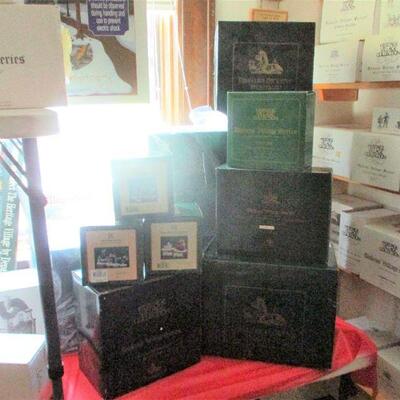 A VAST COLLECTION OF DEPT 56 DICKENS COLLECTION, MISSING A PIECE OR TWO LET ME KNOW I WILL SEE IF WE HAVE IT.