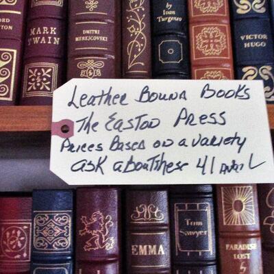 $1,000 FOR 42 EASTON PRESS LEATHER COLLECTION OF THE 100 GREATEST BOOKS