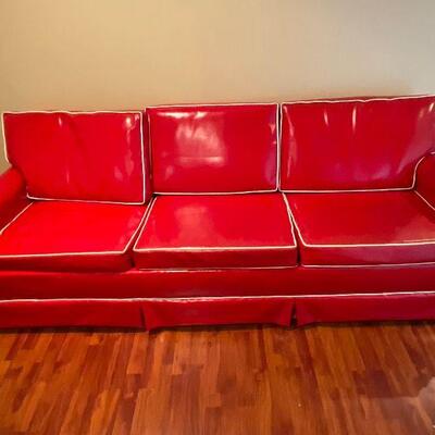 1950's Art Deco Vinyl Couch