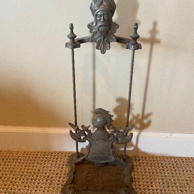 Antique Fireplace Tool Holder