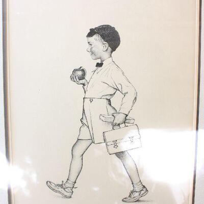 Signed Norman Rockwell Print