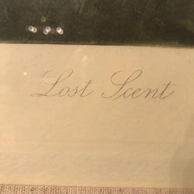 "Lost Scent" Hunt Scene Intaglio Print After Heywood Hardy
$500