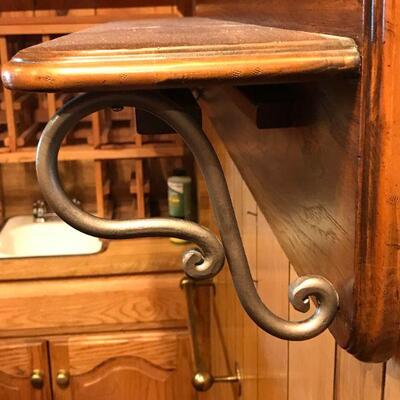 Tulip inlay mirror with wood shelf
45"x 8"x25"
$80