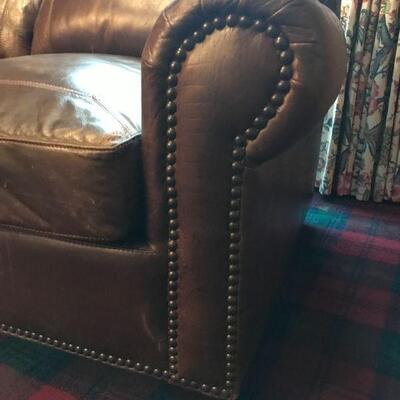 Brown Leather Couch
84"x40"x35"
$200
