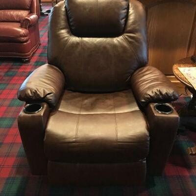 (2) Brown Leather Lift Recliners (Working)
38