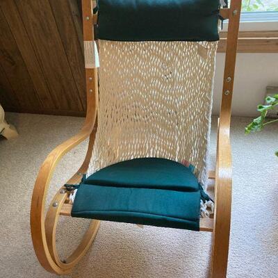 Bent wood Pawley's Island ope sling chair