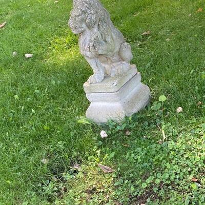 pair of " guard your driveway"  lions