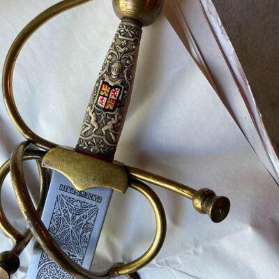 Made in Toledo Spain sword.
