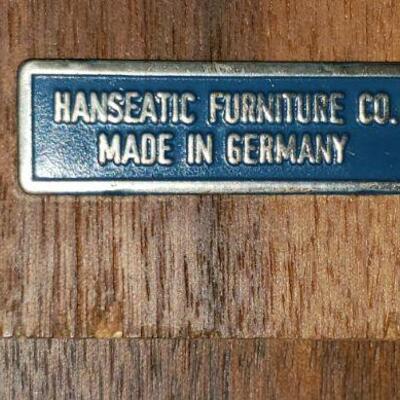 Hanseatic Furniture Company Made in Germany Dining Room table and 6 chairs.  2 Slide out leaves to double the table size.