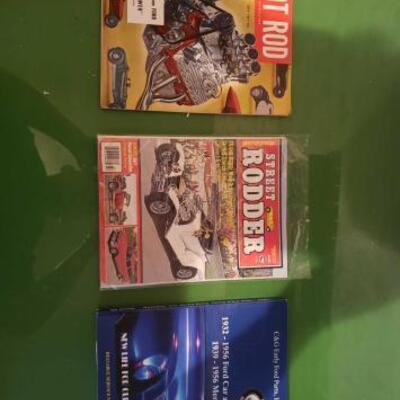 #5172 â€¢ C&G Early Ford Parts Catalog And 2 Vintage Hot Rod Magazines