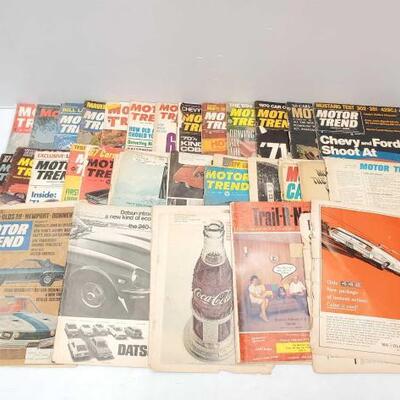 #3542 â€¢ Vinatge Motor Trend Magazine Collection And More!