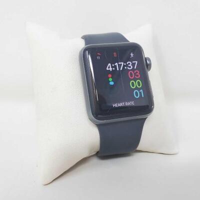 #1010 â€¢ Apple Watch Series 3 38MM Aluminum Case Ion-X Glass Composite Back GPS WR-50M
