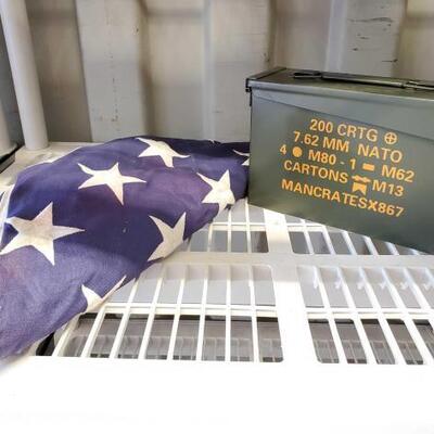#8038 â€¢ American Flag And Ammo Case