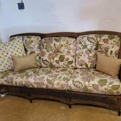 Antique wicker sofa