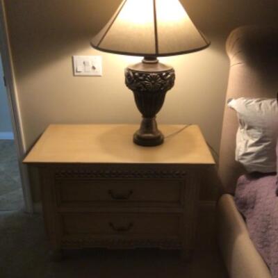 Pair of night tables $80
Pair of lamps $30