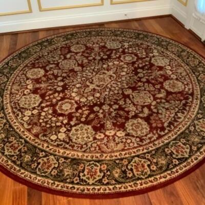 Unique tradition oriental round area rug 