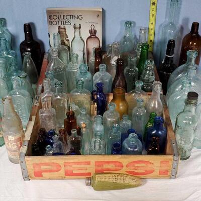 2 Flats Full of Antique Medicine, Soda, Liquor, Poison and Other Antique Bottles