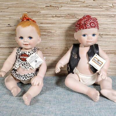 Franklin Mint Harley Davidson Heirloom Baby Dolls