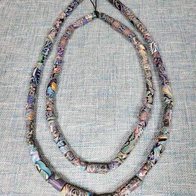 Artisan Fimo Clay Beads Attributed to Artist JSA Jon Stuart Anderson