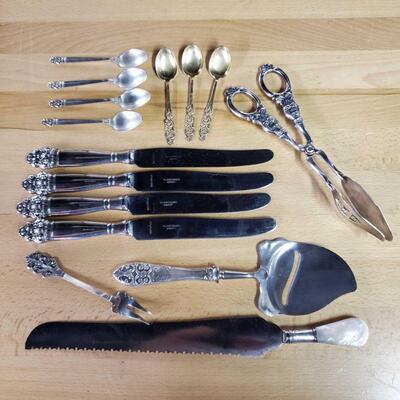 Lot Of 15- 830 to 925 Silver Table Items