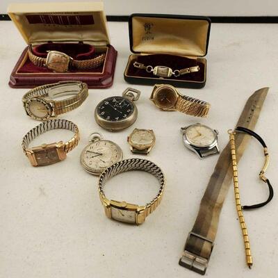 Lot Of Vintage and Art Deco Wrist And Pocket Watches