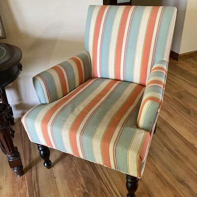 striped upholstered chair $110
28 X 30 X 35