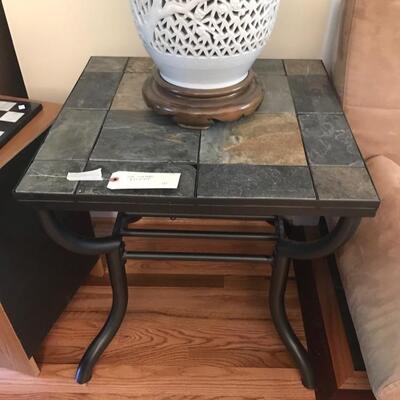tile and metal end table $45
24 X 24 X 19