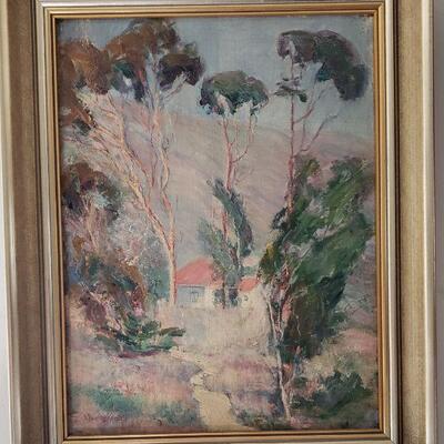 Original painting by listed California artist Marie Boening Kendall.