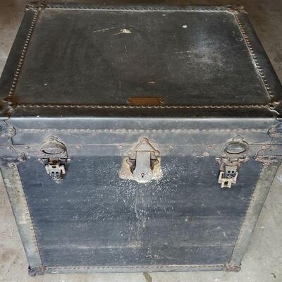 One of 4 antique steamer trunks.