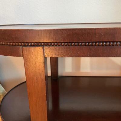 Antique mahogany tiered side table 29 x 13 x 27.5