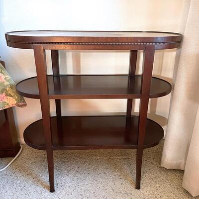 Antique mahogany tiered side table 29 x 13 x 27.5