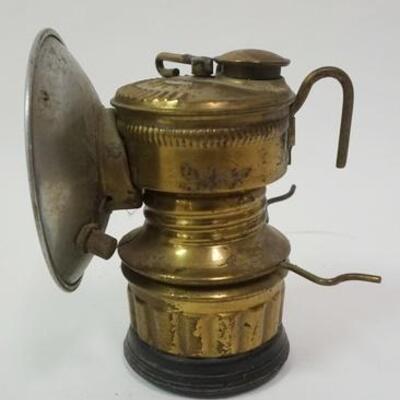 1015	ANTIQUE BRASS MINERS LAMP, *GUYS DROPPER*
