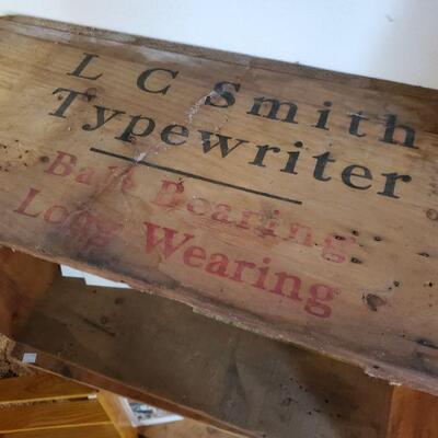 Smith Corona Typewriter wood crates, 3 available 