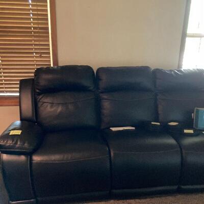 Automatic reclining sofa. Could sleep all night in this.